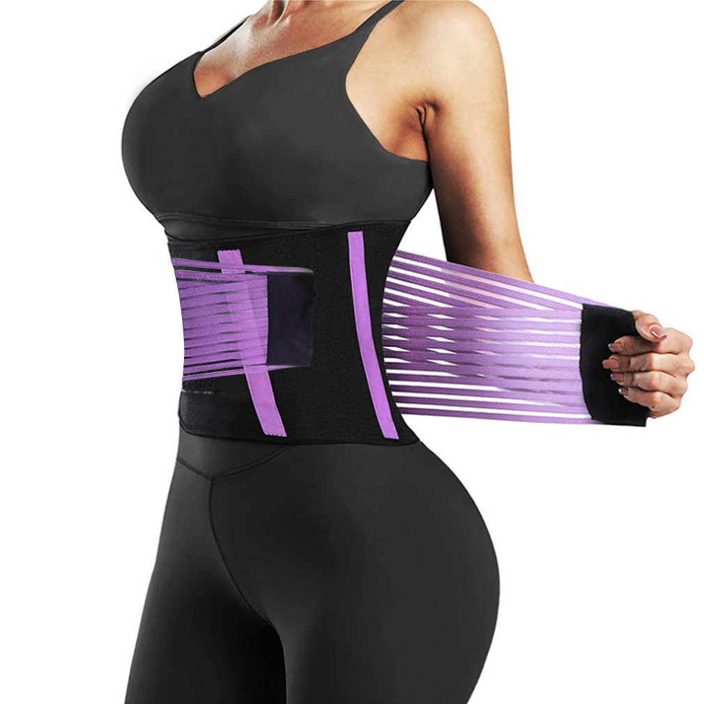 Zakerda Custom Logo Women Sport Body Shaper Adjustable Fitness Blet Sauna Sweat Waist Trainer Trimmer