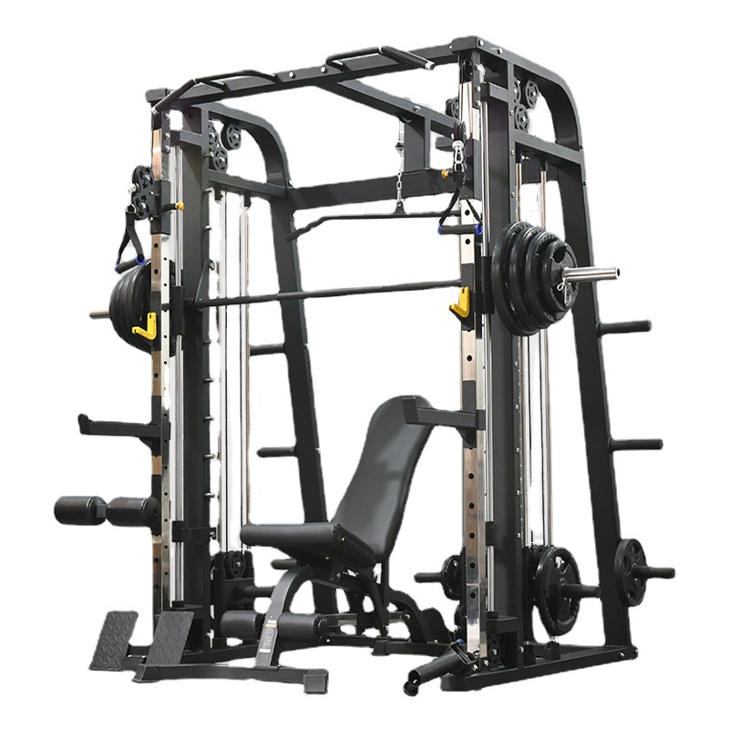 High Quality Integrated Multifunctional Smith Machine Squat Rack For Gym