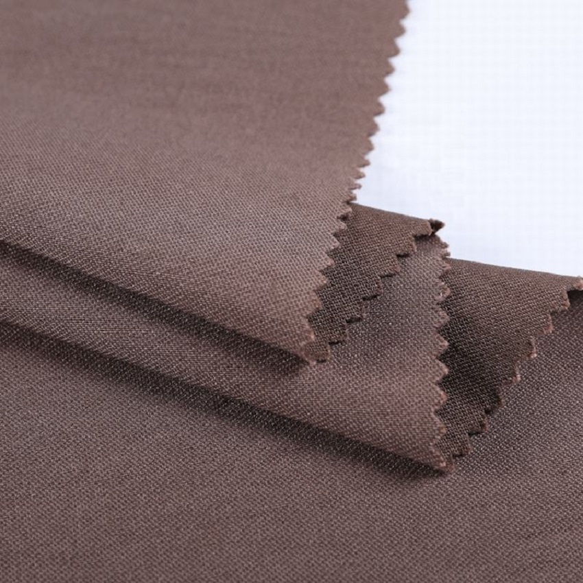 T/R/N/AN 217GSM stretch nylon polyester blend fabric plain dye grosgrain woven polyester mix nylon fabric for pants or dress