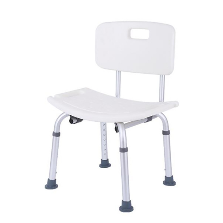 Factory Direct Sale Shower Stool Seat Bath Stool with Back Adjustable Anti Slip Bathtub Stool for Elderly bathroom