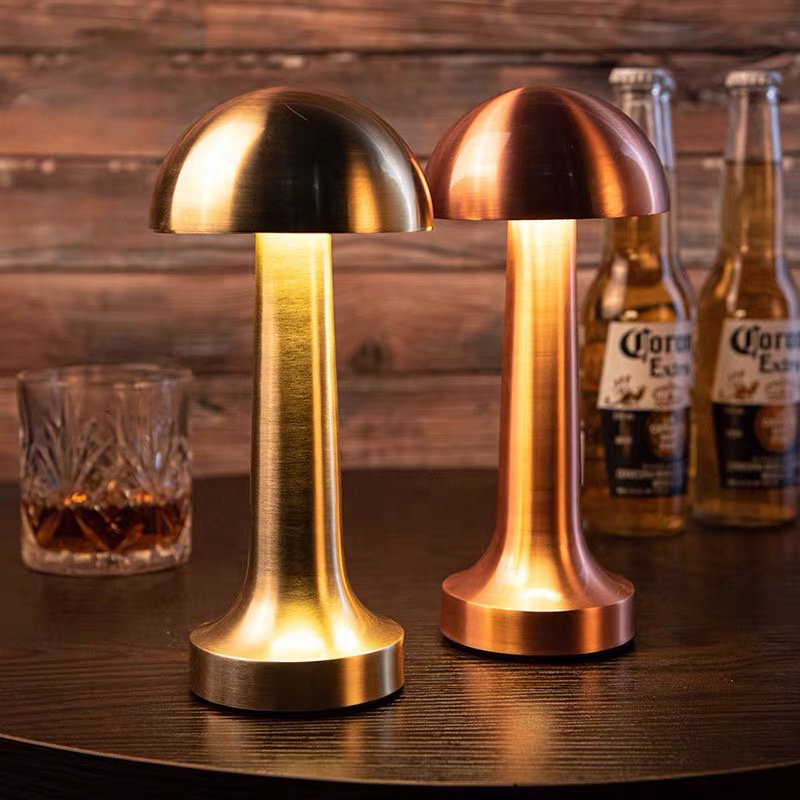 Popular new Indoor Rose Gold Desk Lamps Rechargeable LED Bar Table Light