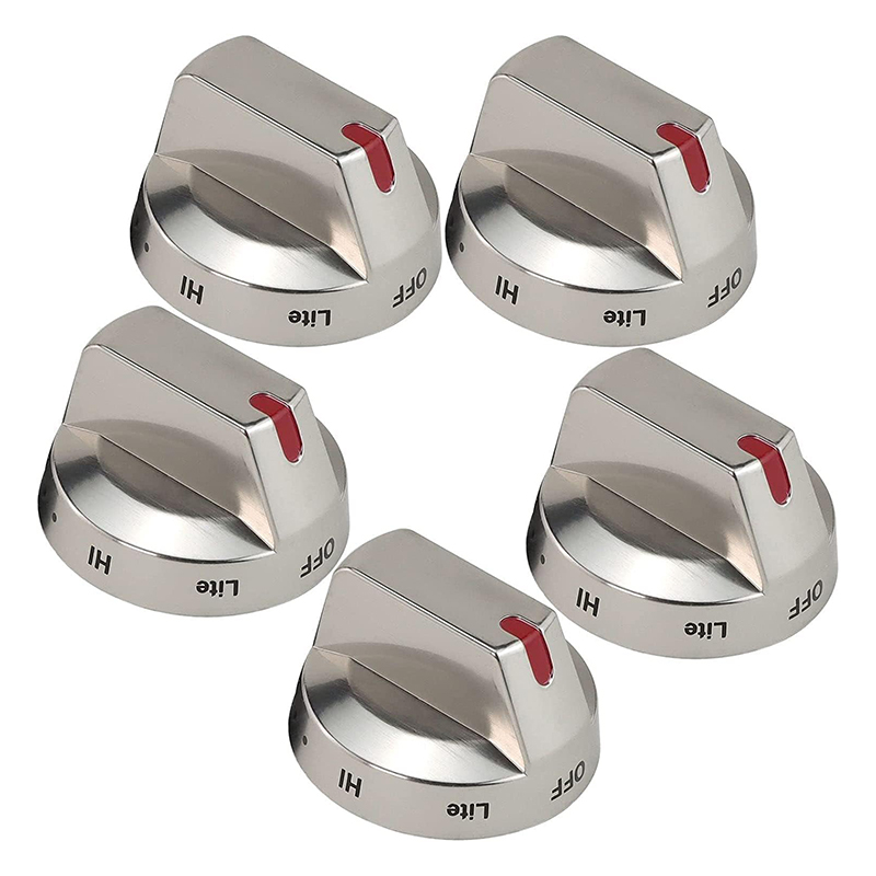 100% Real Metal Stove replacement parts Stove Knobs Steel Gas Range Knobs Cooker Knobs 5 Pack DG64-00473A