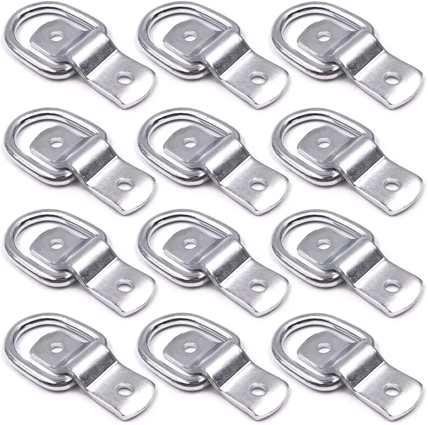 1/4" 1200lbs Light Duty Anchor lashing D-Ring Bracket Stainless Steel Surface Floor Mount Tie Down Ring