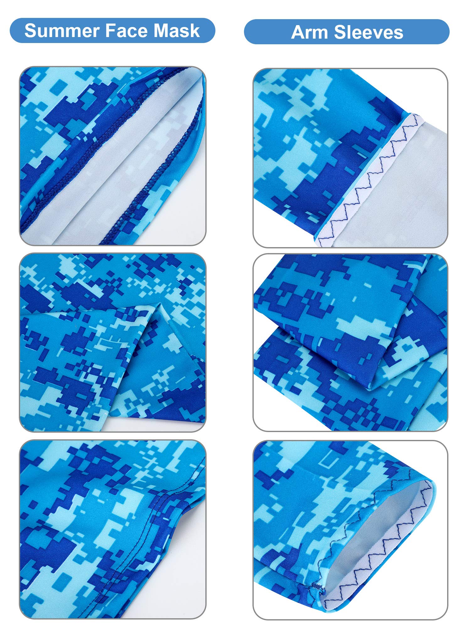 Бандана camoflage с УФ-защитой и длинным рукавом для мужчин и женщин