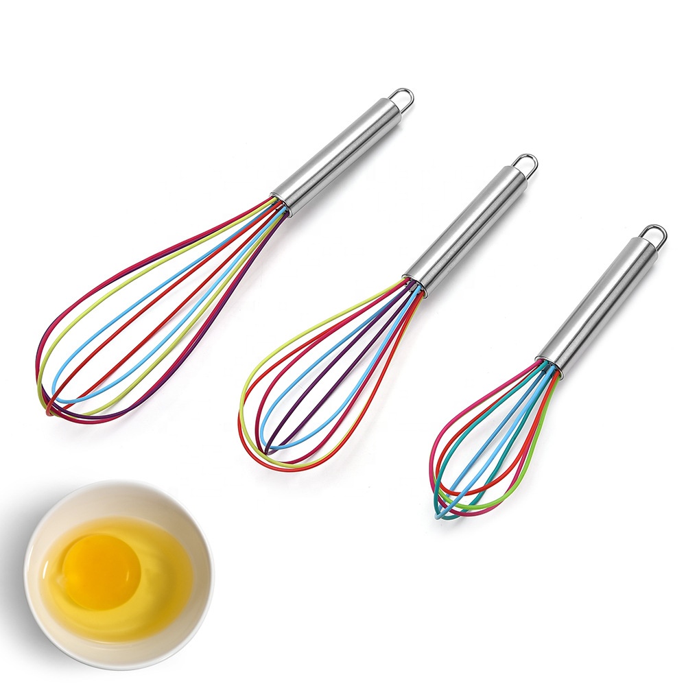 Hot Sale Silicone Whisk Baking Tools Hand Mixer Household Cake Egg Whisk Kitchen Mixer
