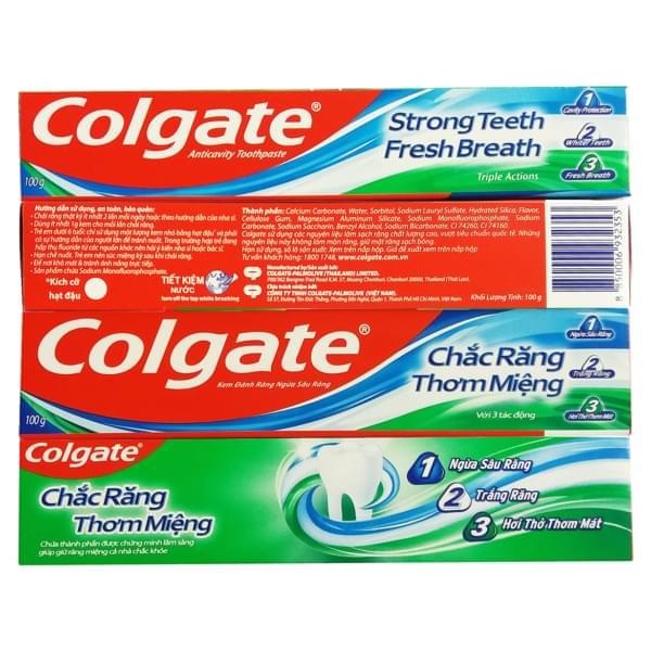 Wholesale Exporter Colgatte strong teeth toothpaste 180g / Colgatte triple action toothpaste 180g