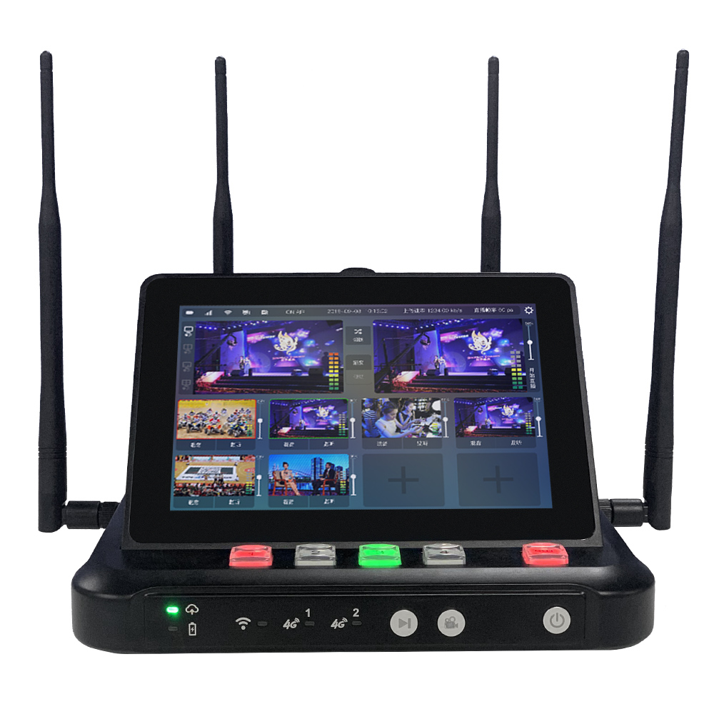 8-канальный сетевой видеорегистратор Портативный Бесшовные HDMI SDI RTMP мульти-сеть склеивания потокового видео трансляции видео микшер коммутатор