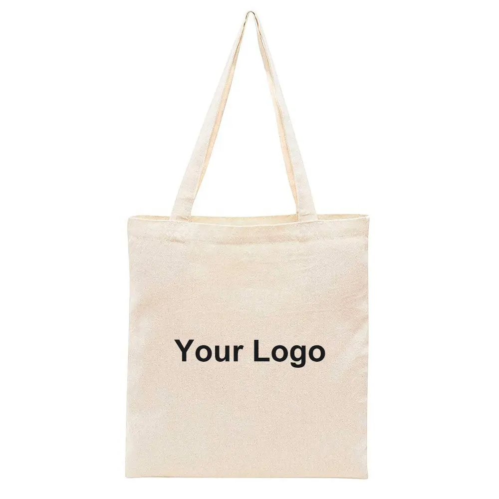Hot Sale Eco Friendly Reusable Cotton Shopping Canvas Tote Bag with Custom Printed Logo
