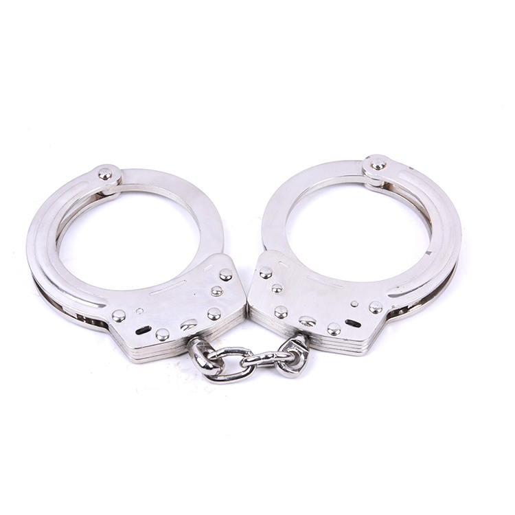 Military police products carbon steel material lightweight handcuffs