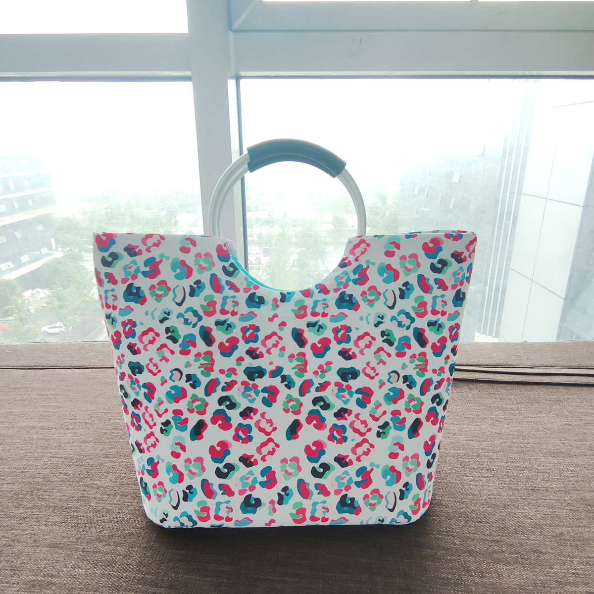 Customized New Designed Insulated Cooler Bags Fun Leopard Monogrammed Waterproof Party Animal Loopi Tote Bag