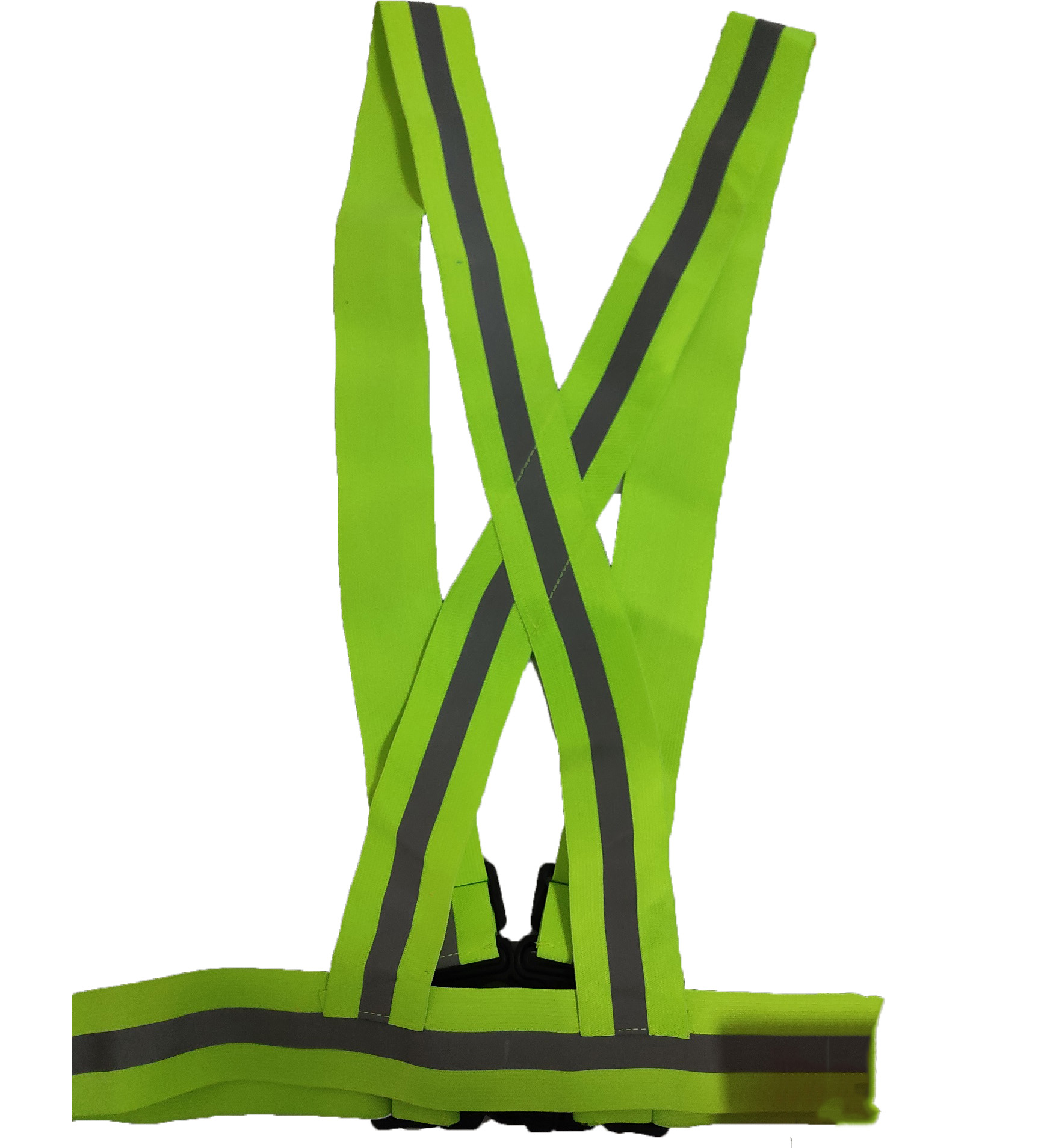 Green High Visibility Elastic Reflective safety belt.