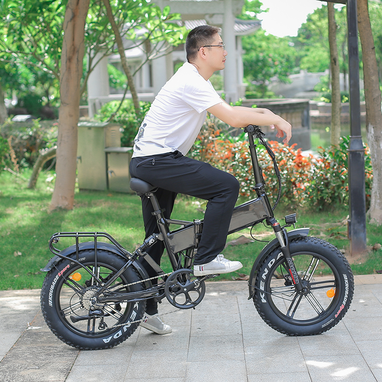 Велосипед электрический складной Shimano, 7 скоростей, 750 Вт, два места 20 дюймов, 48 В