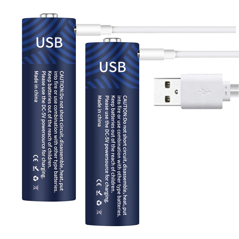 Заводская никель-цинковая батарея AA размера 1,6 в USB 1,5 МВт/ч заменяемая литий-ионная аккумуляторная батарея в AA
