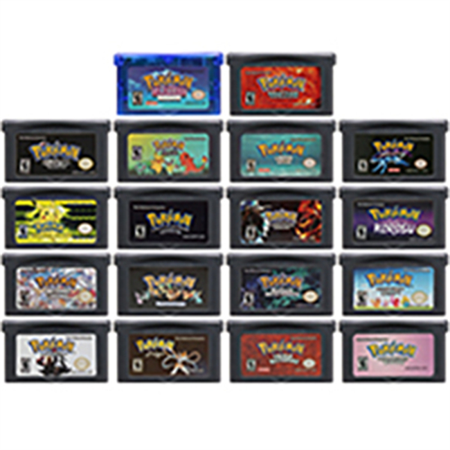 В черном корпусе с изображением Покемон карточная игра для GBA видеоигры картридж Урожай Craft карты для GBA