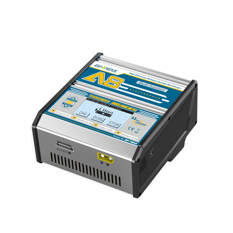 EV-PEAK A8 1350W 45A многофункциональное интеллектуальное зарядное устройство с сенсорным экраном/зарядное устройство