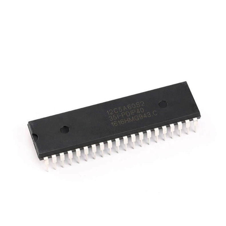 Прямой штекер STC12C5A60S2-35I-PDIP40 однокристальный STC макро с украшением в виде кристаллов новый оригинальный