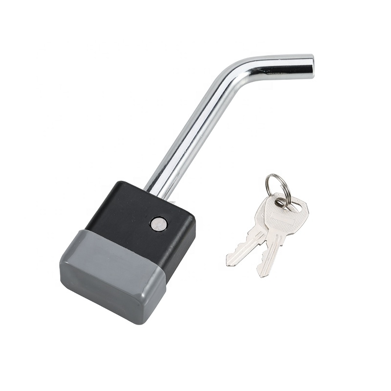1/2" Chrome Receiver Lock Trailer Parts Bent Hitch Pin Lock Hitch Lock