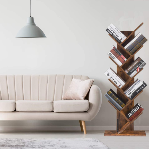 Настенная книжная полка, напольный книжный шкаф, книжные полки, стеллаж для хранения в гостиной и офисе