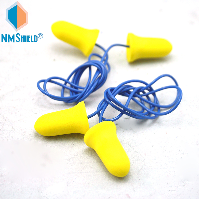 NMSHIELD industrial PU foam ear plug for noise reduce with customized package