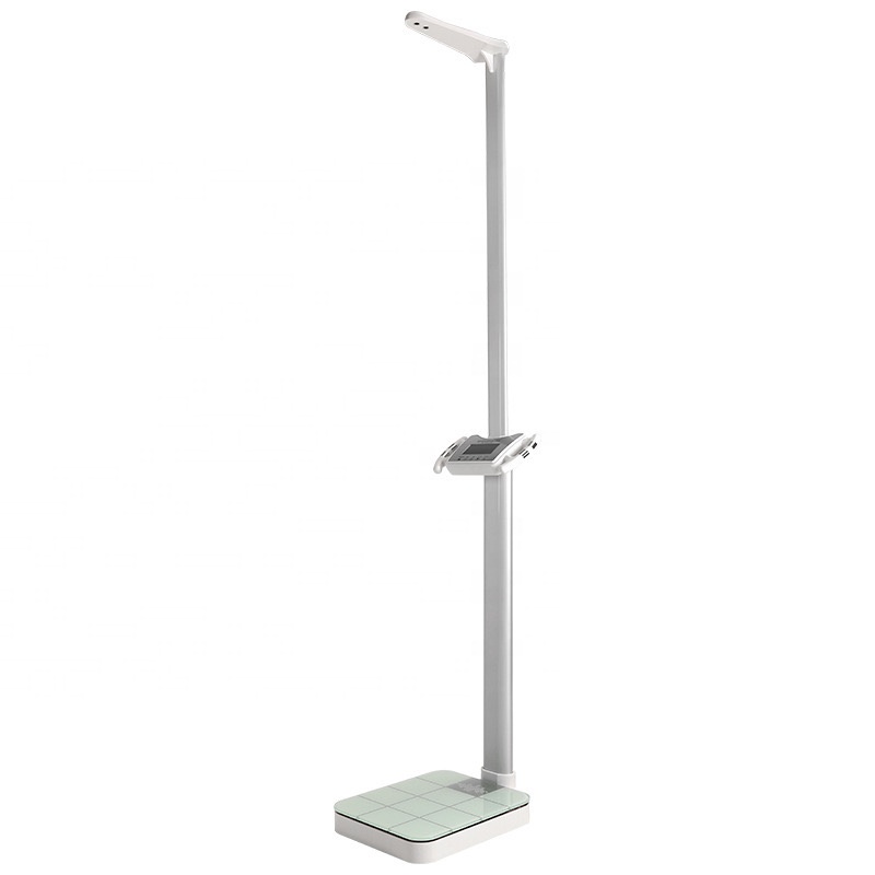 Ultrasonic Height and Weight Scale Measuring Machine All-in-One Voice Announcement Measuring Height and Weight Analyzer