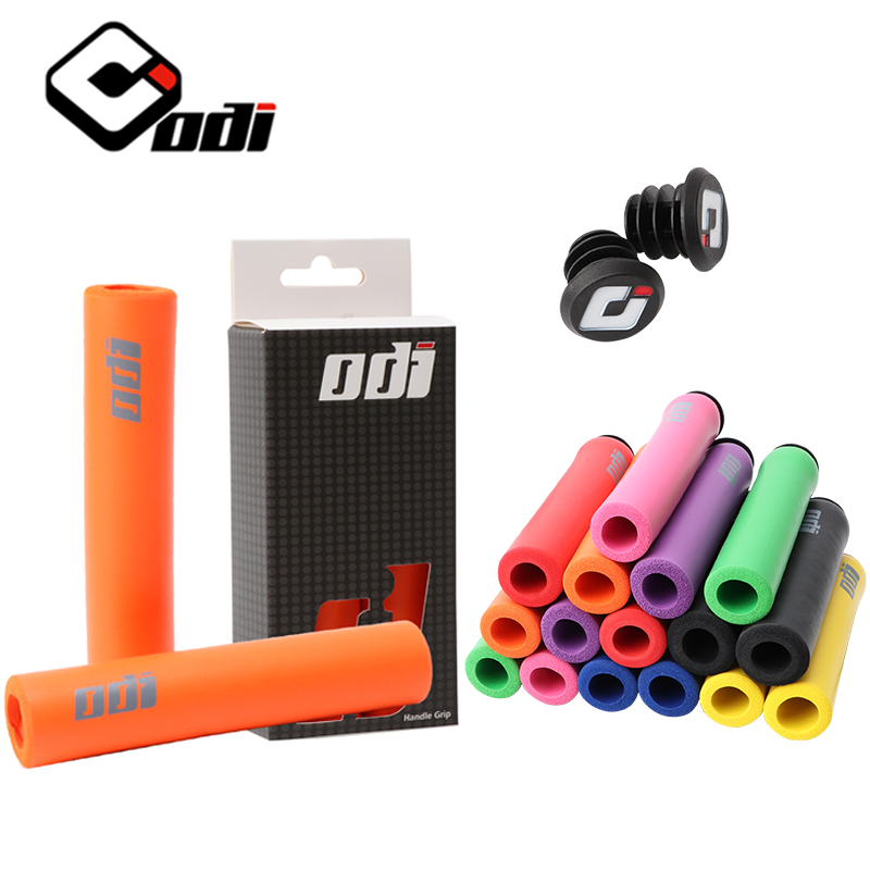 ODI 2PCS bicycle handle grip Soft 22.2mm silicone grip cover for mountain bike road bike folding bike bicycle accessories