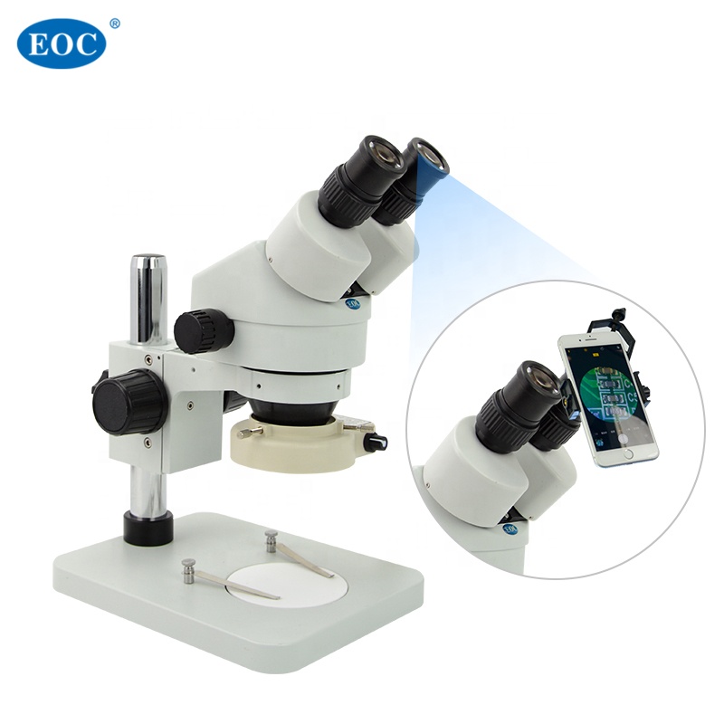 EOC Microscope OEM 0.7 - 45x binocular stereo jewellery jewelry diamond microscope 45x electronics pcb repair repairing
