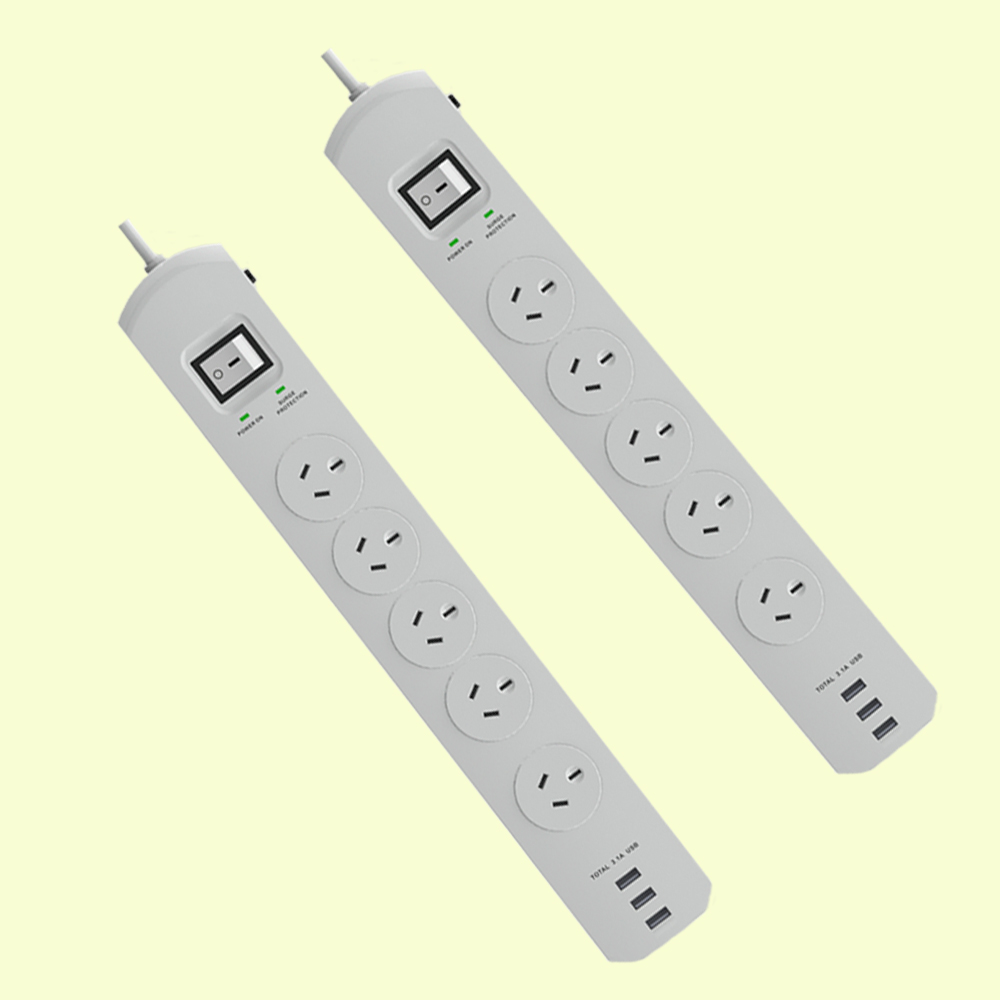 Умная плата питания с заземлением, 3 usb, 5 точек, 240 в, 10 А, одобренная SAA плата питания с защитой от перенапряжения