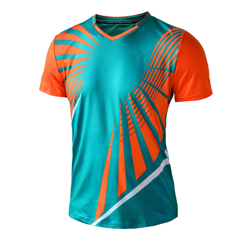 Quick-drying and breathable men's competition short-sleeved tennis shirt