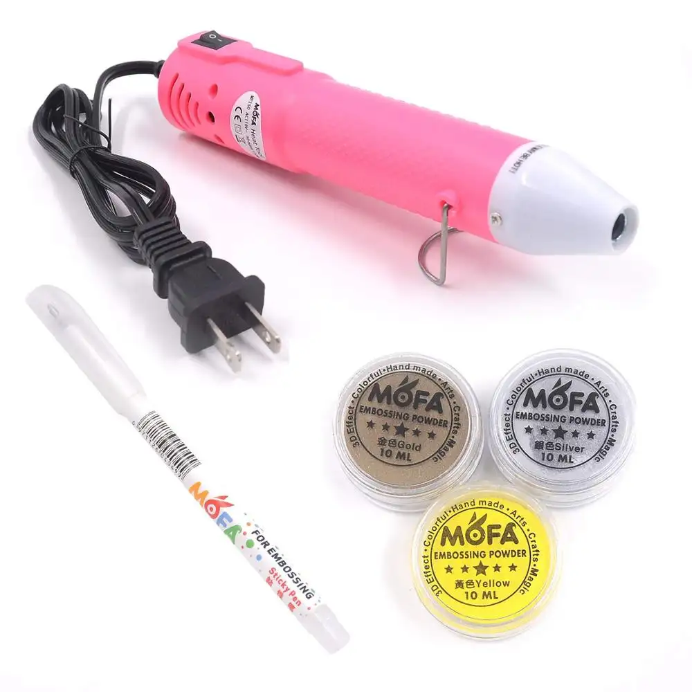 MOFA PSE certified Embossing pen Embossing powder Starter Set for Children DIY Heat Gun