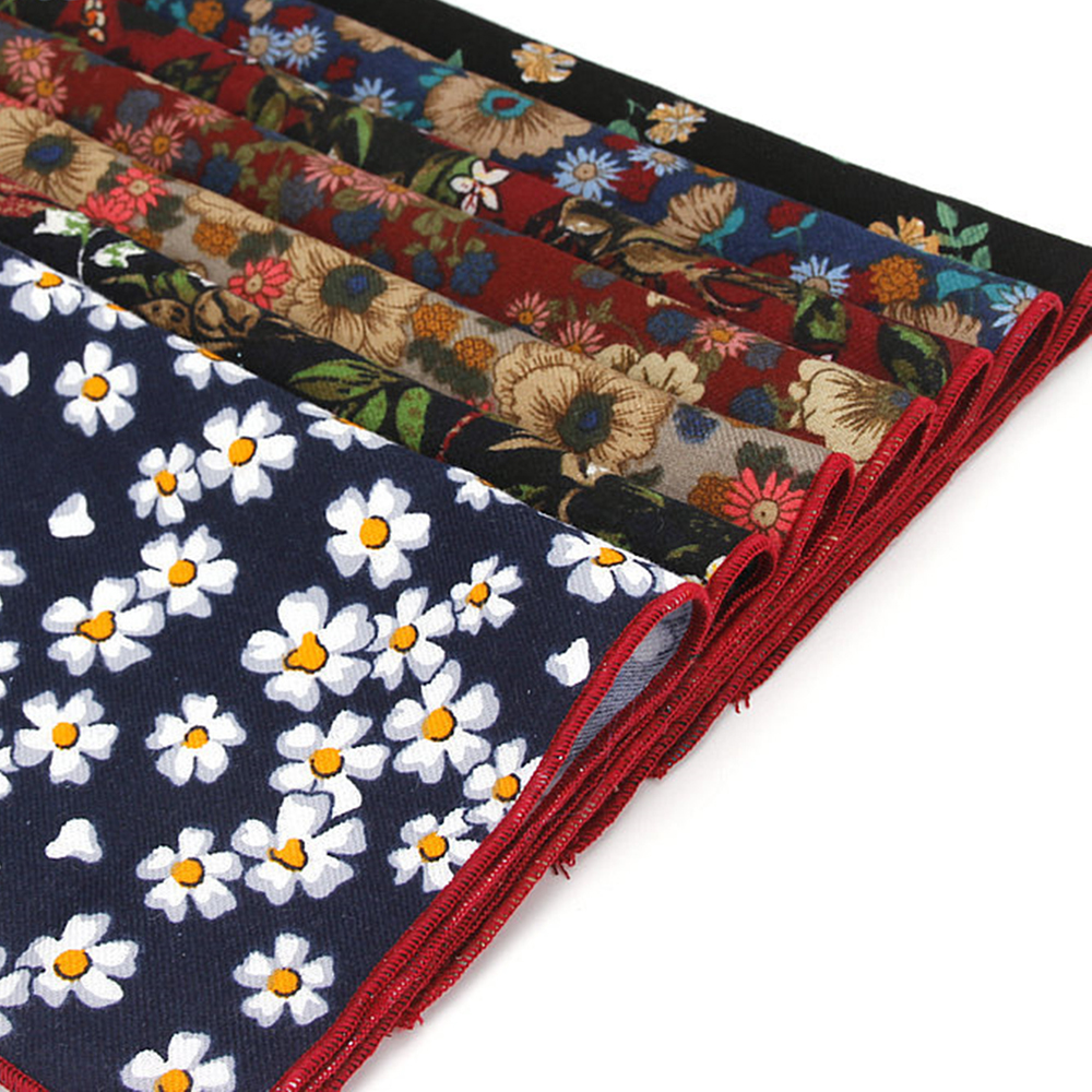 Модный цветочный мужской костюм Hanky Woven 100% хлопок Hanky