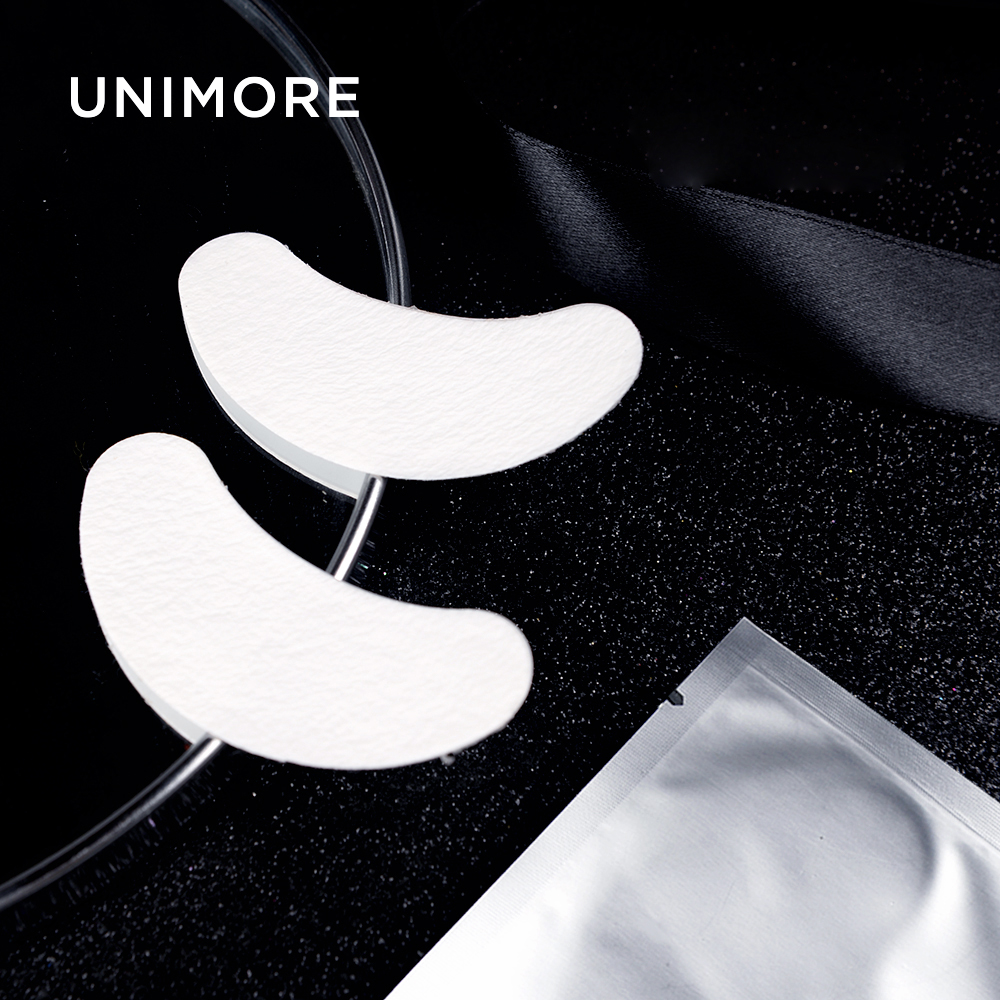 Unimore биоразлагаемые органические патчи для глаз с логотипом заказчика, многоразовые патчи для глаз против морщин, патчи для глаз с алоэ вера
