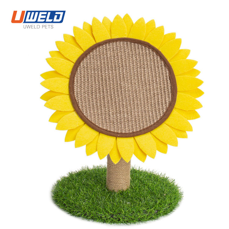 Uweld Sunflower Shape Pet Cat Scratching Board