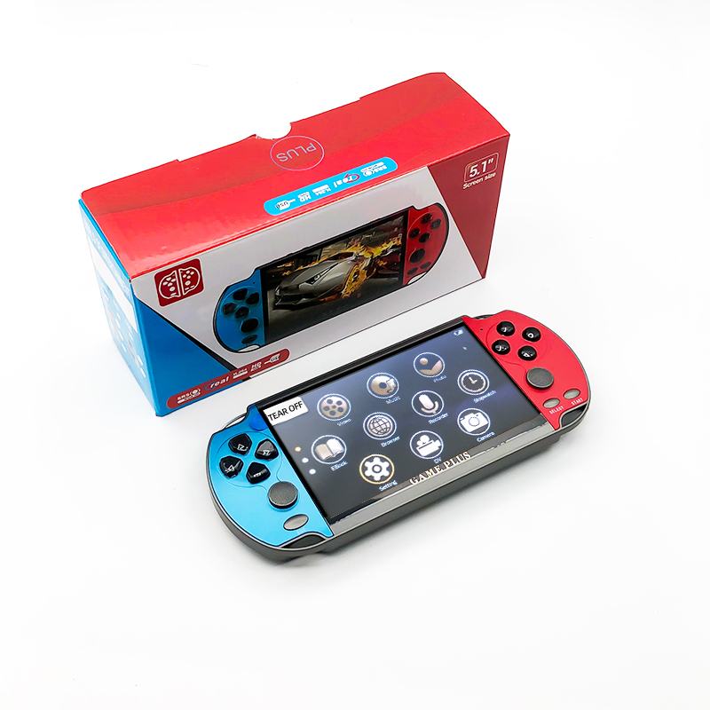 Классическая портативная игровая Ретро консоль X7 PLUS 5,1 дюйма 3500