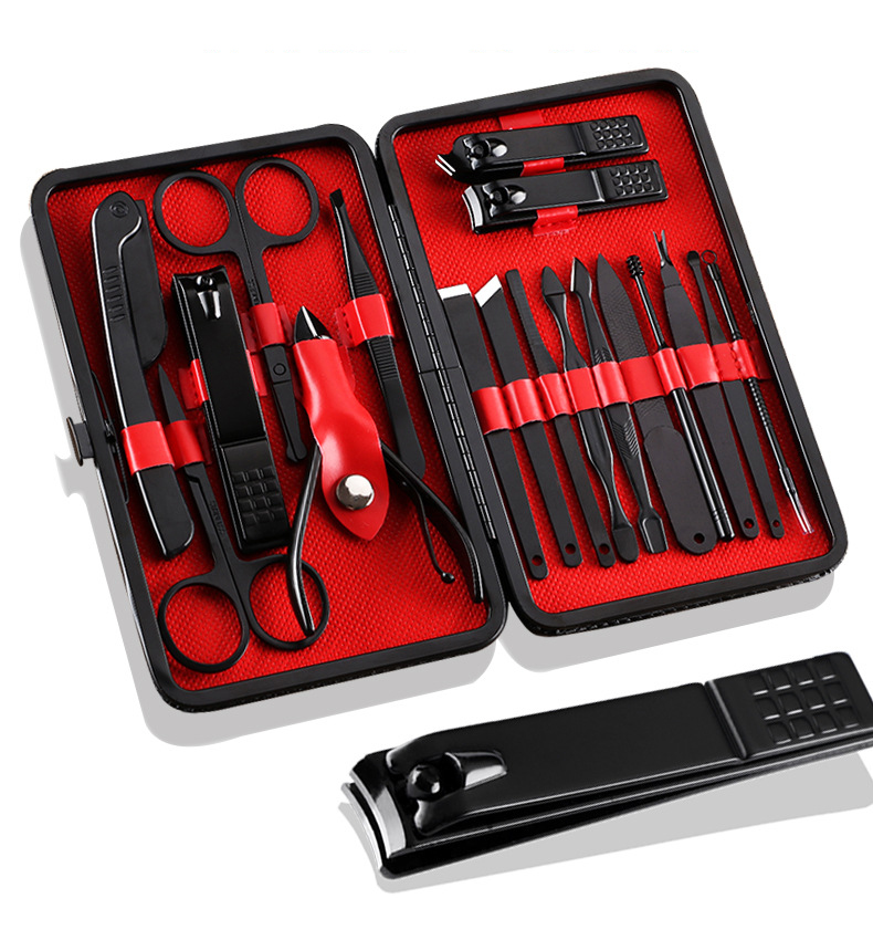 Hot selling nail clipper set private label sharp and Multi-functional tweezer nail clipper scissors set