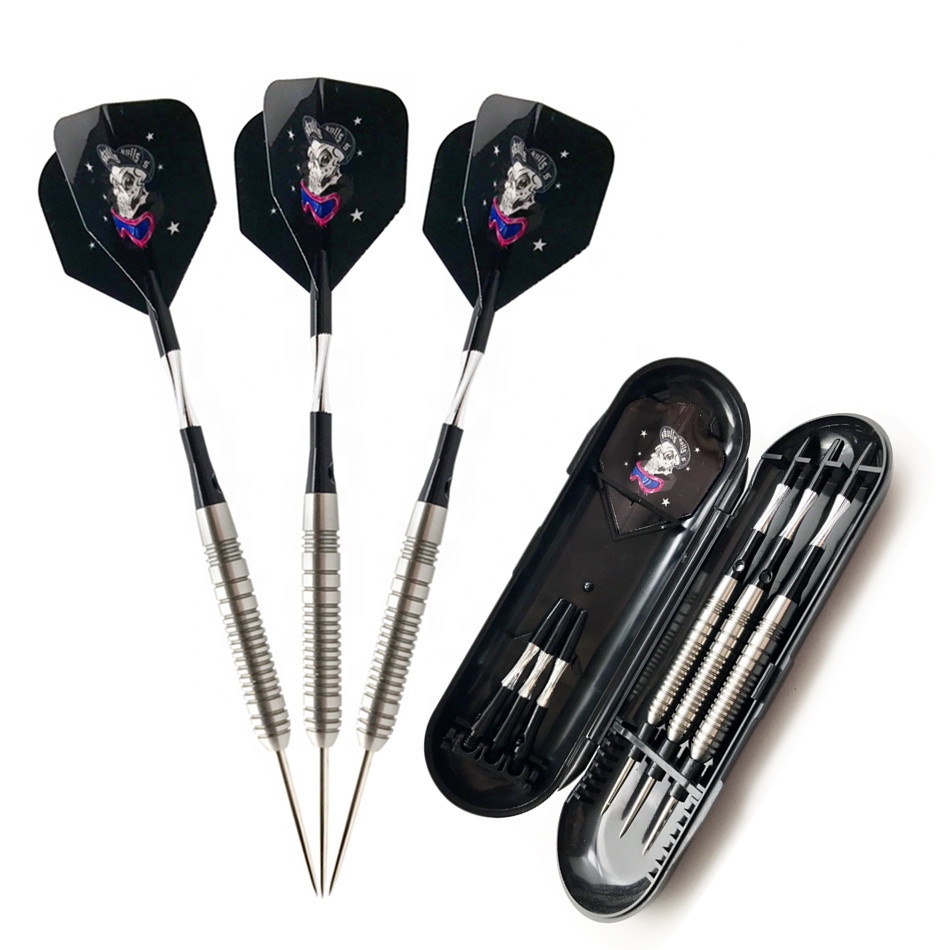 Professional high quality professional darts 23g 90% tungsten barrel darts set for sale with flights shafts box