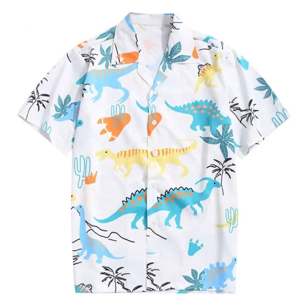 Новые Модные Пользовательские брендовые сублимационные фланелевые Гавайские рубашки высокого качества 100% вискоза мужские пляжные рубашки