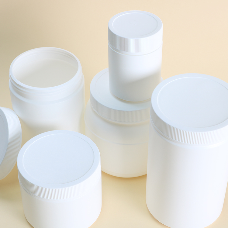 1000ml 32oz White Soft Touch Supplement Bottles Jar Container For Powder Packaging White Hdpe Plastic Jars With Pp Screw Lids