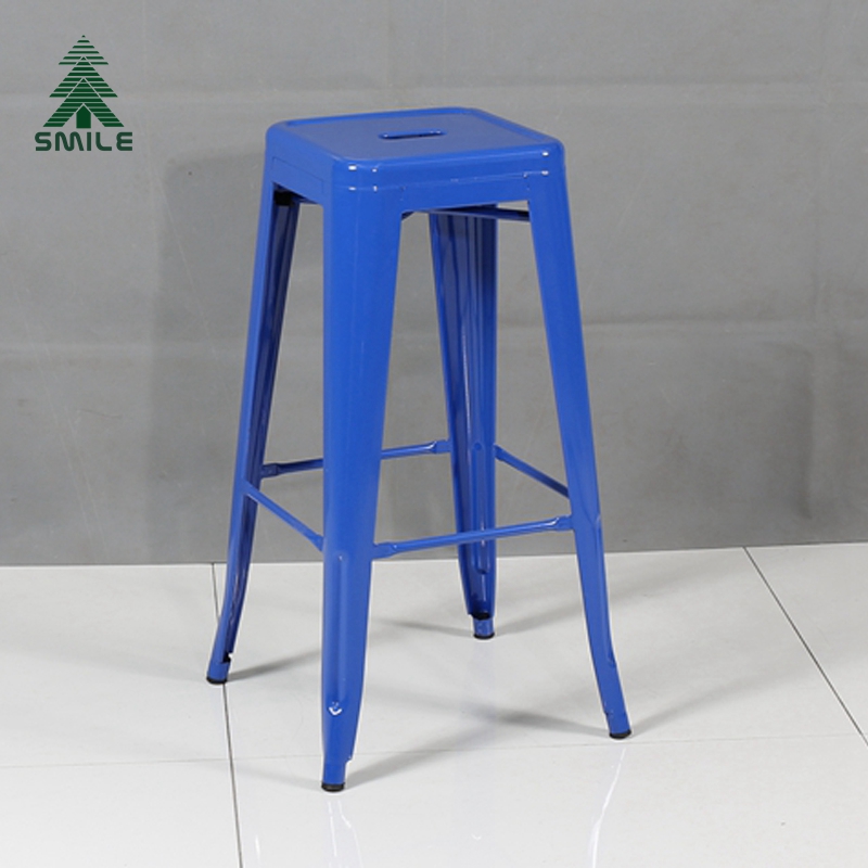 French antique metal industrial commercial vintage chair used cheap breakfast bar stool for cafe