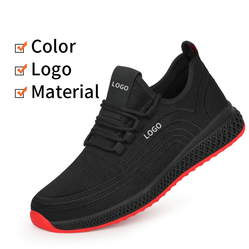 Outdoor four seasons sports wear resistant safety shoes high quality fashion men's work shoes
