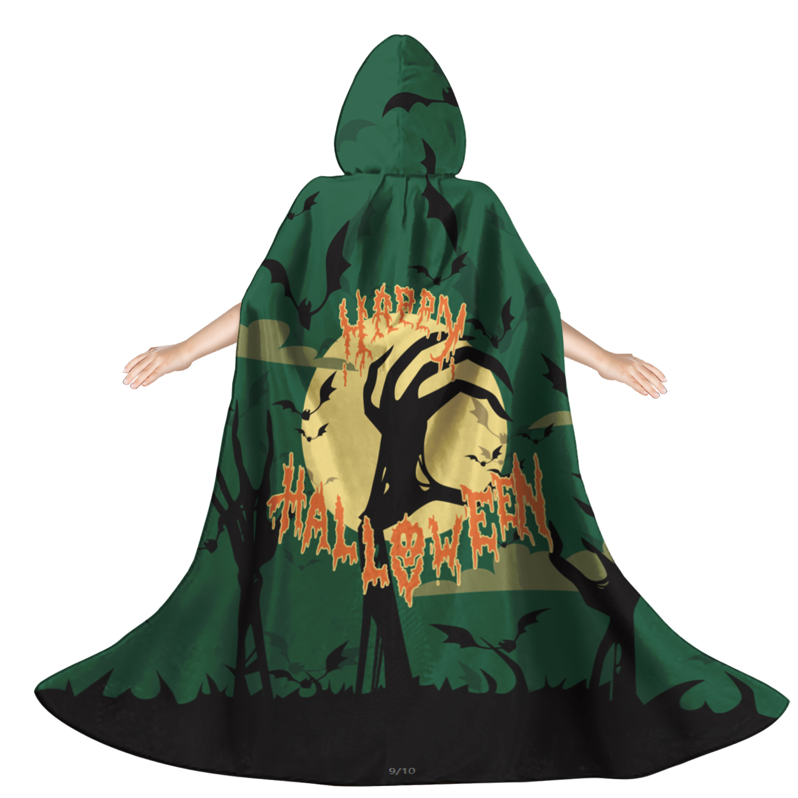 Customized Zombies Hand Pattern Kids Outfits Costumes Cosplay Cape Cloak Party For Boys And Girls Halloween Costume Dress Coats