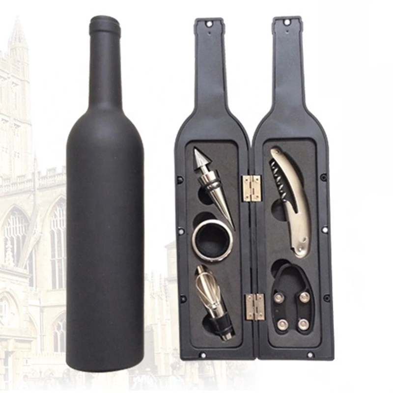 Amazon 5 Pieces Wine Tool Set Bottle Shaped Wine Opener Set Wine Accessory Gift Set