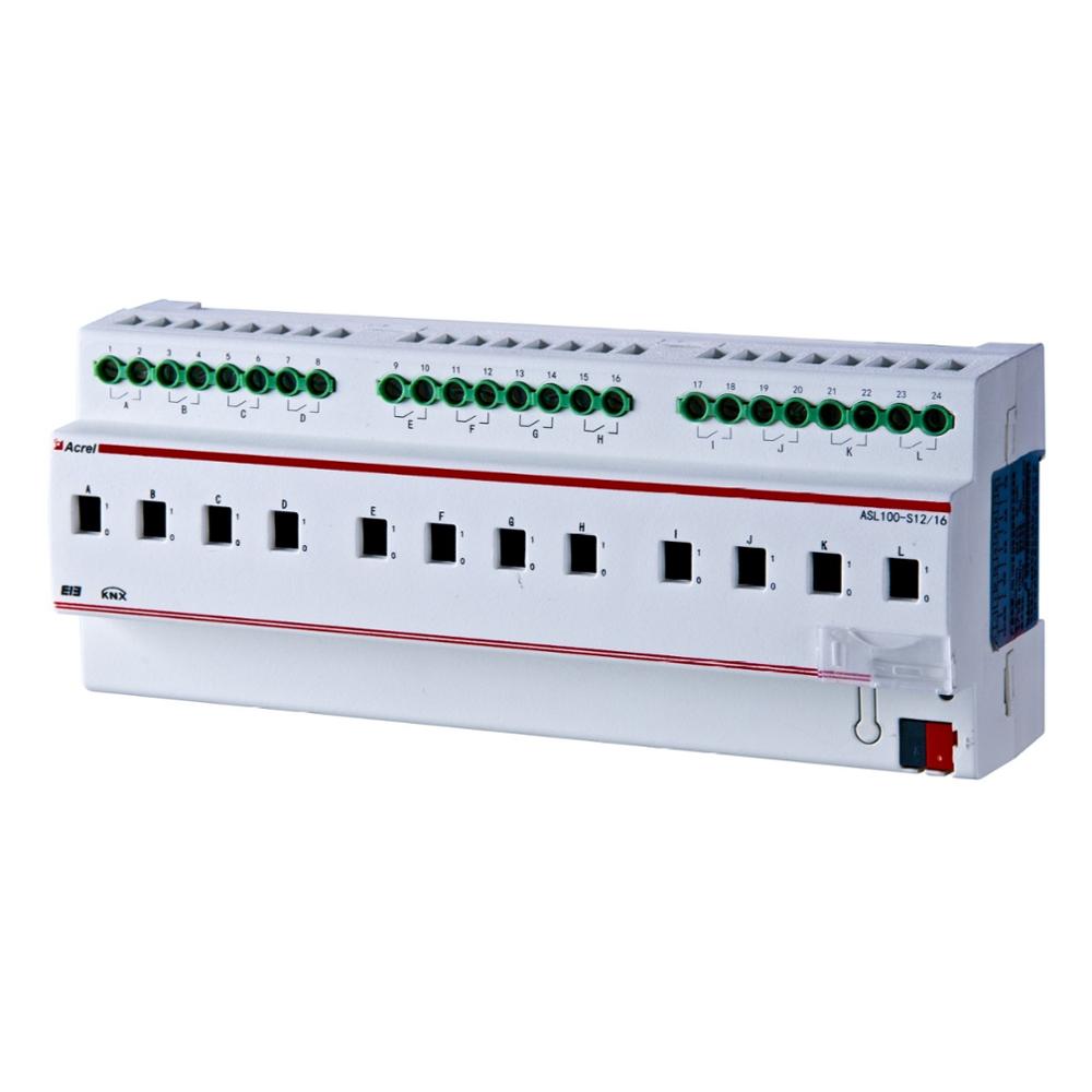 ASL100-S12/16 интеллектуальная система управления освещением, модуль, привод переключателя, 12 каналов, KNX-Шина в общественных зданиях
