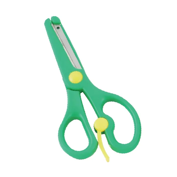 New design cute safty soft grip children kids school diy craft precision scissors for gift paper