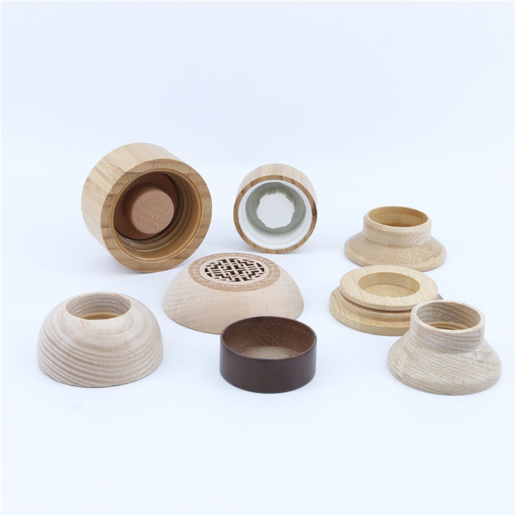Shusenlin Nature Style Lid Wooden perfume Bottle lid Made In China Lid