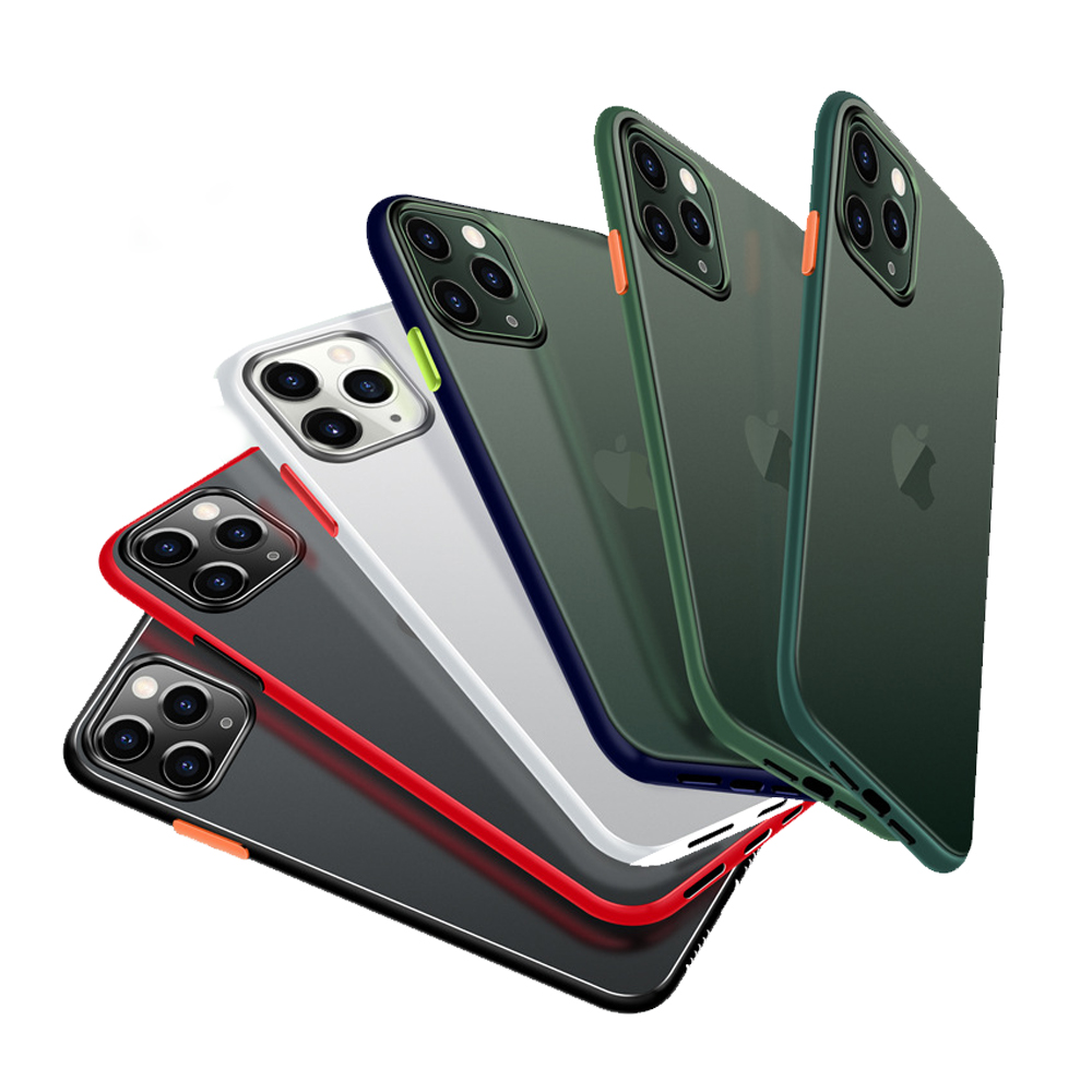Чехол для iPhone 12 11 Pro, Ультратонкий чехол из ТПУ и поликарбоната для iPhone X/XS MAX XR 8 7 6/6s Plus, прозрачная матовая задняя крышка для мобильного телефона