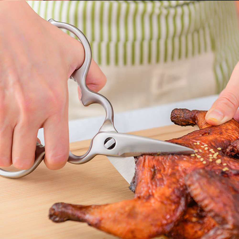 Multifunctional Cheap Chicken Bone Meat Fish Wholesale 2 In1 Stainless Steel Kitchen Shears kitchen scissors