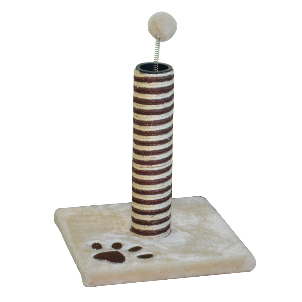 Manufacturer grafting faux suede cat accessories deluxe cat tree with beige scratching post sisal pole