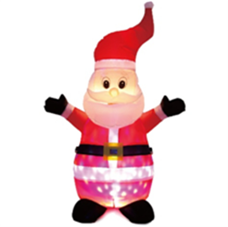 Light show Christmas inflatable 3.5ft Inflatable Santa Claus inside disco light show