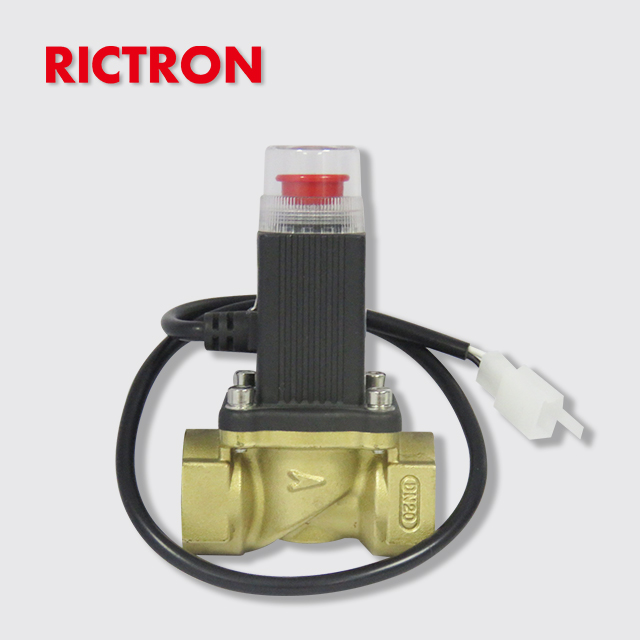 High Safety 1/2in Brass Valve connected with gas detector