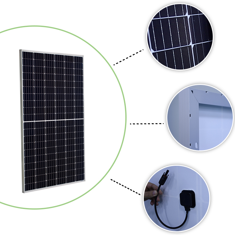 Eco Friendly Longi 380W Mono Crystalline Solar Panels High Efficiency Low Lid Mono PERC with Half-cut Technology
